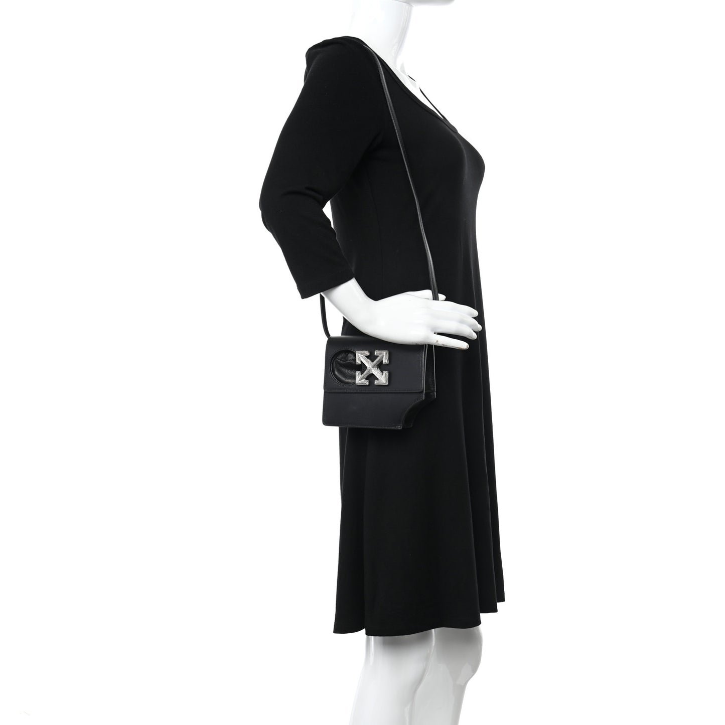 Calfskin Jitney 0.7 Meteor Bag Black