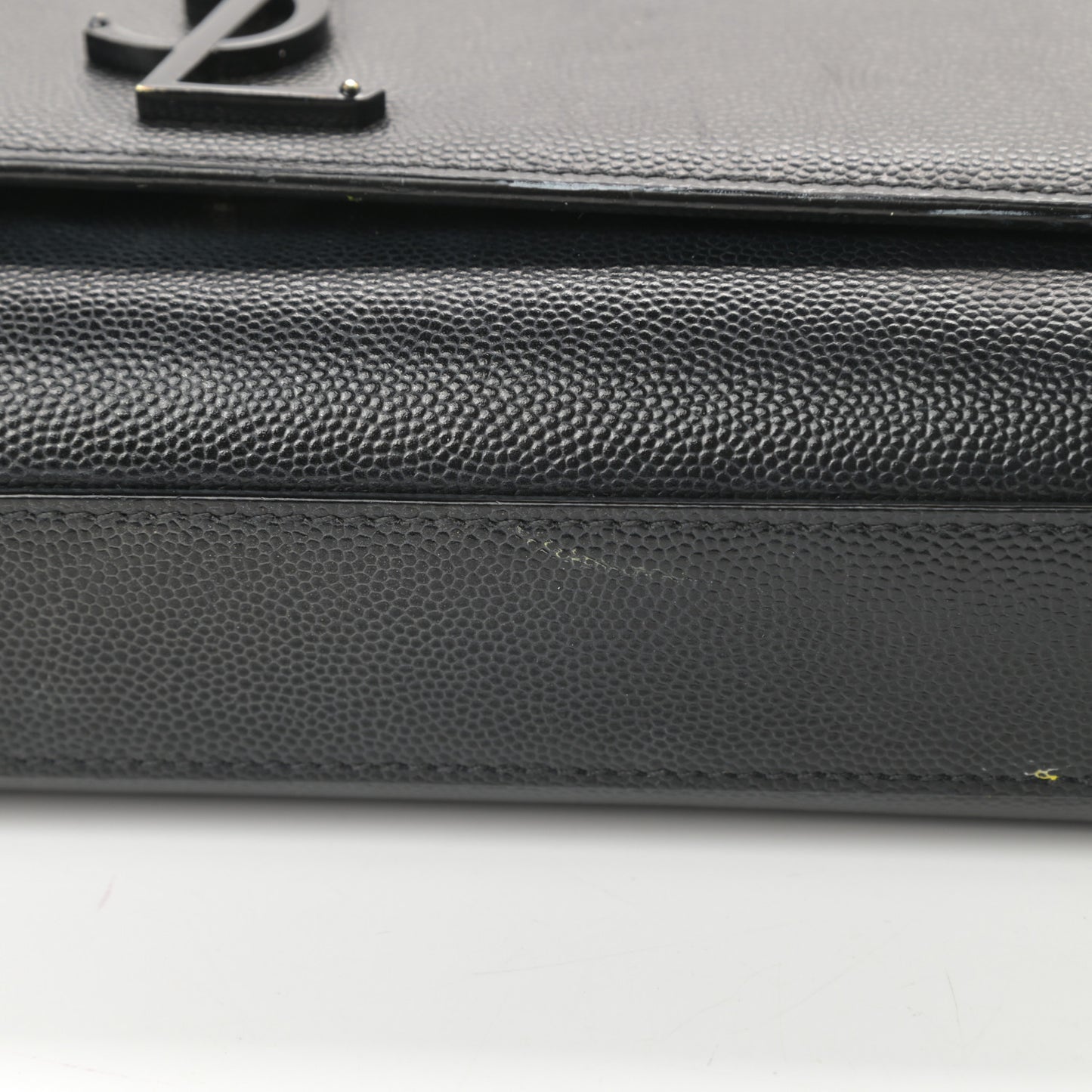 Grain De Poudre Medium Classic Monogram Kate Satchel Black