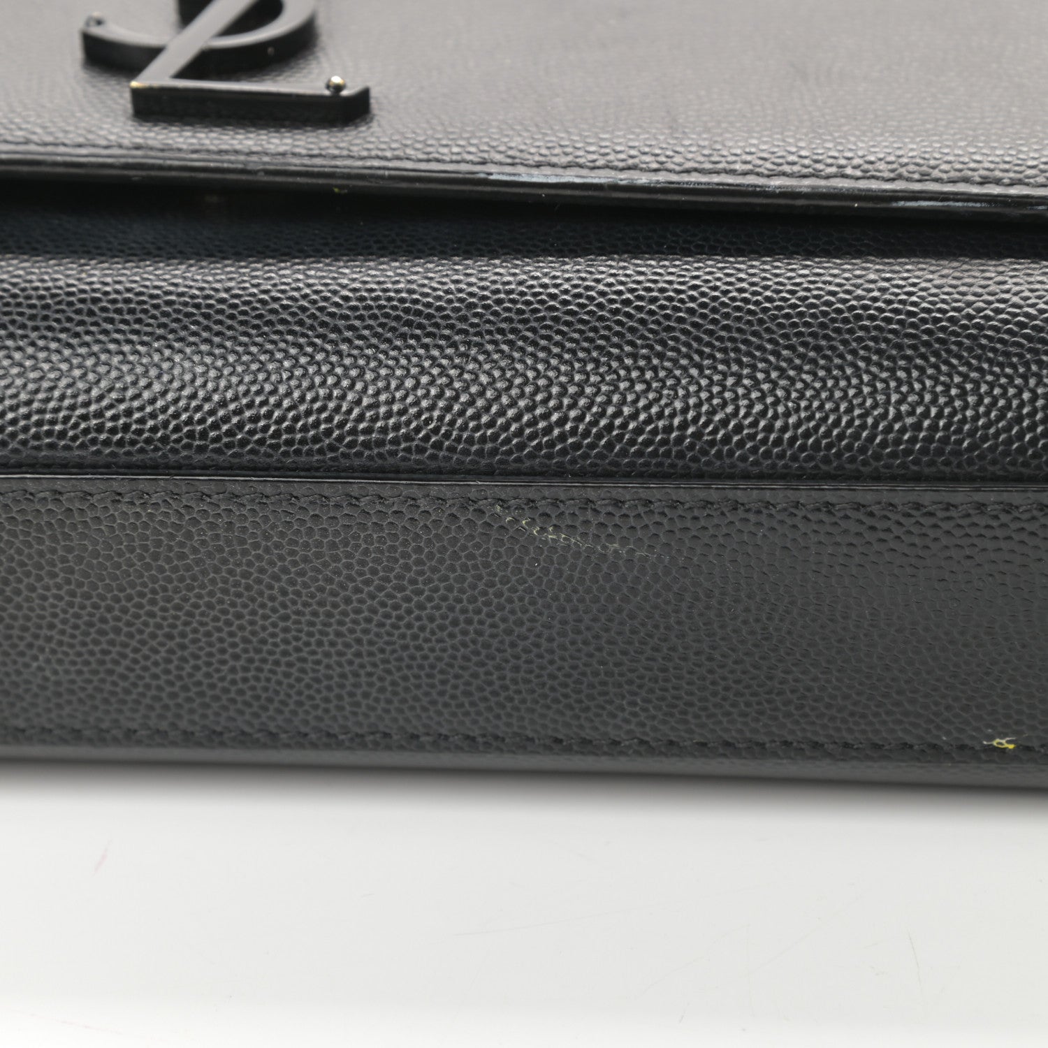 Saint Laurent Grain De Poudre Medium Classic Monogram Kate Satchel Black 15 of 18