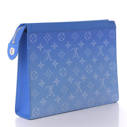 Louis Vuitton Monogram Clouds Pochette Voyage MM A4 Blue 3 of 8