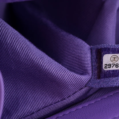 Chanel Calfskin Quilted Medium Boy Flap Purple 7 of 12