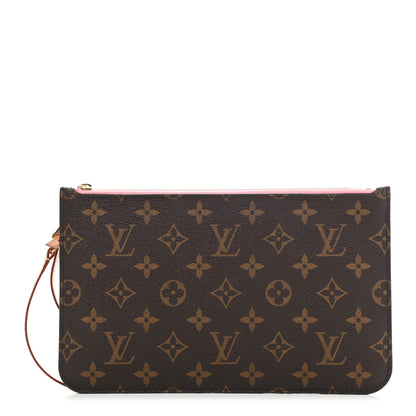Louis Vuitton Monogram Neverfull MM GM Pochette Sugar Pink 1 of 8