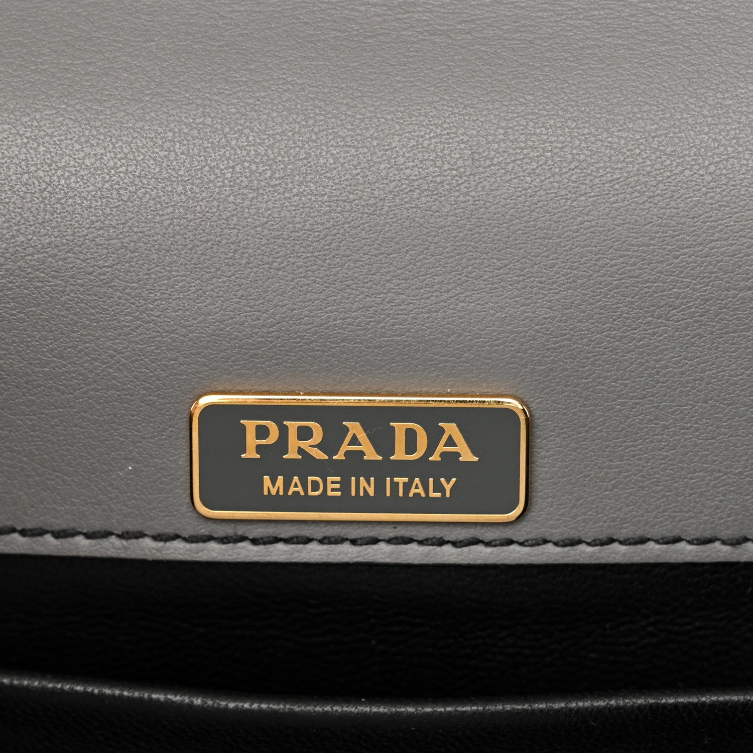 Prada City Calf Pionniere Saddle Bag Marmo Black 6 of 12