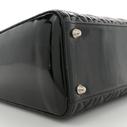 Christian Dior Patent Cannage Large Lady Dior Black 9 of 15