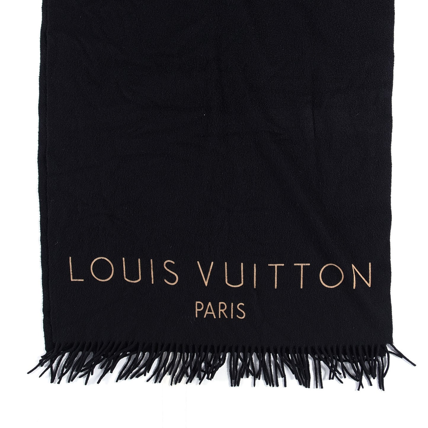 Cashmere Logo Scarf Black