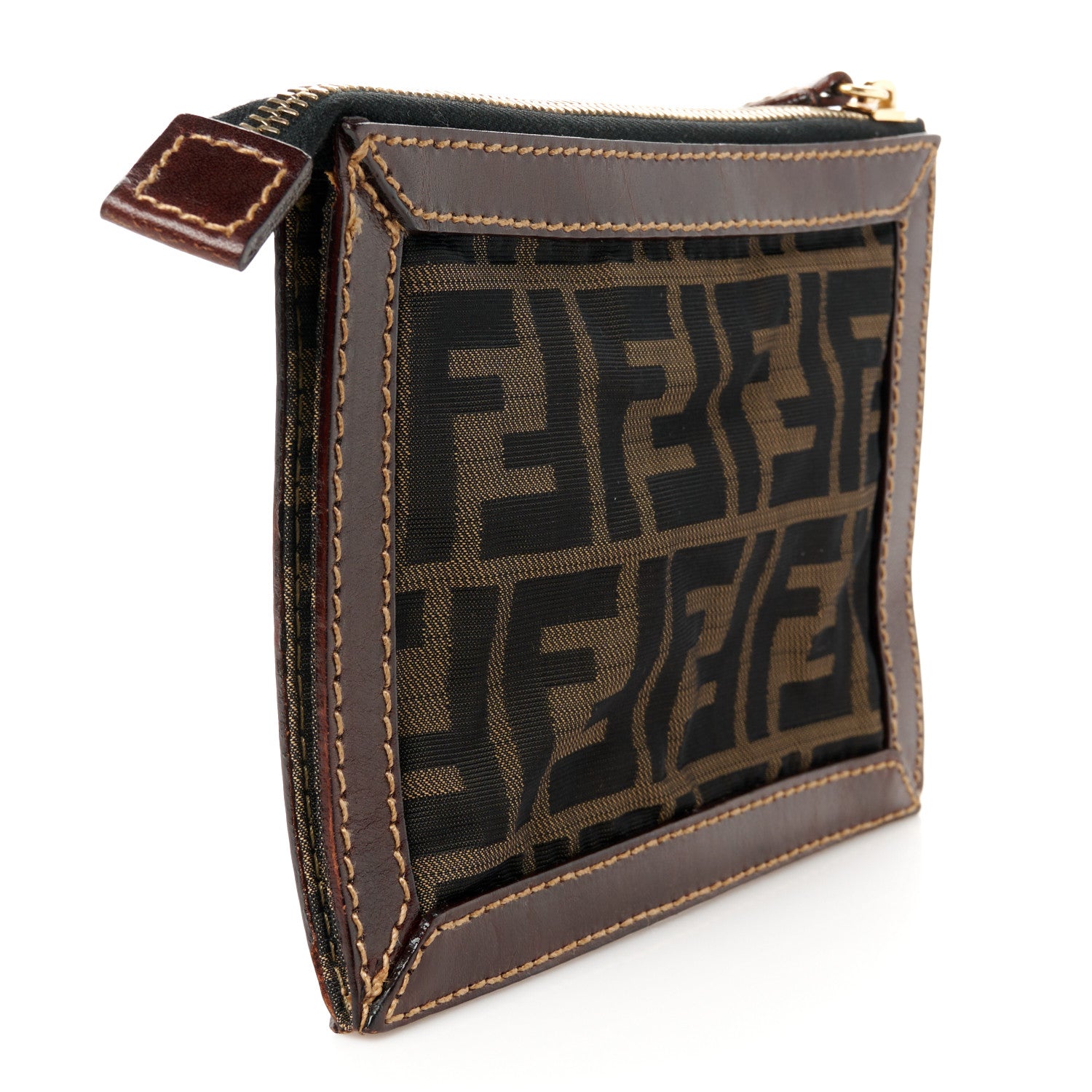 Fendi Zucca Zip Pouch Tobacco 3 of 9