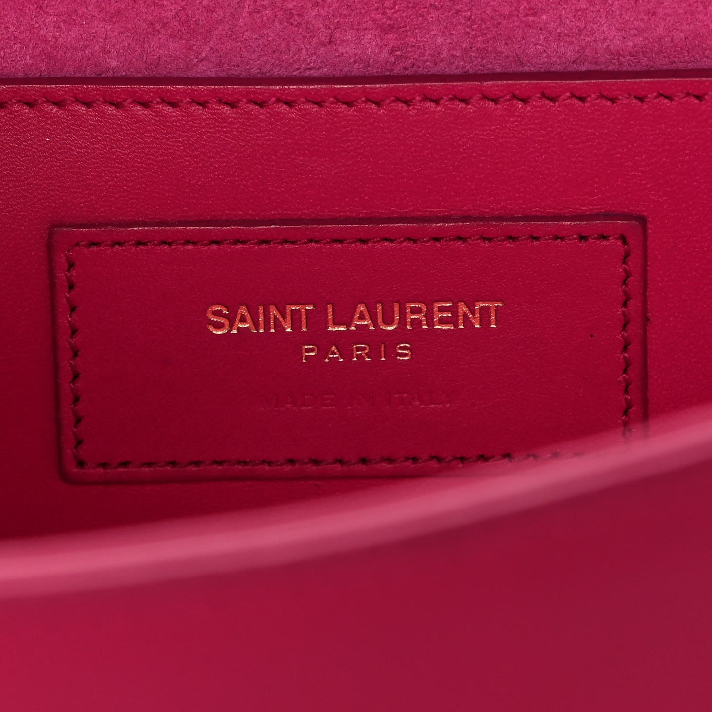 Smooth Calfskin Medium Classic Monogram Kate Tassel Satchel Fuchsia