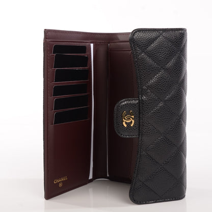 Chanel Caviar Quilted Large Flap Wallet Black 7 of 10