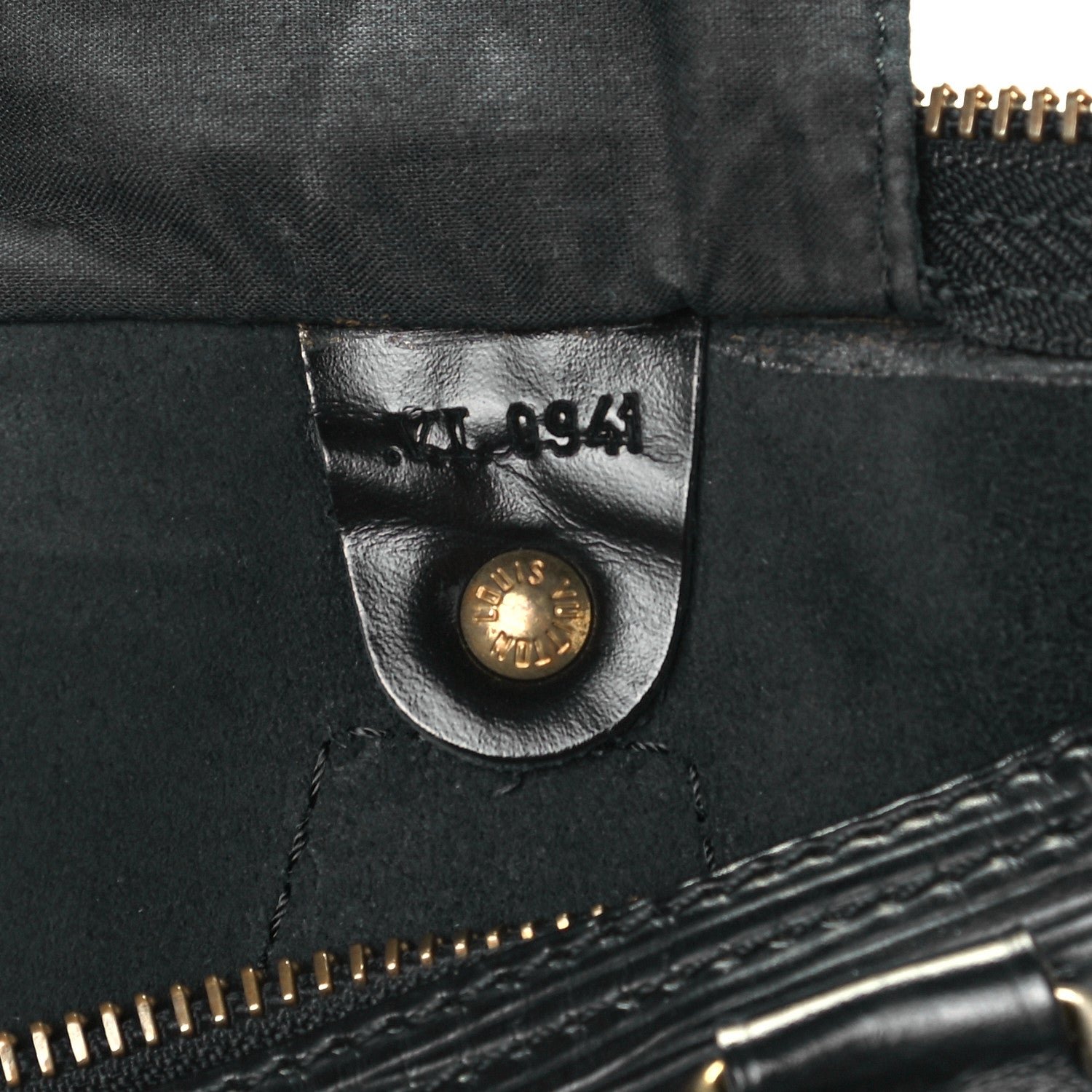 Louis Vuitton Epi Speedy 30 Black 6 of 12