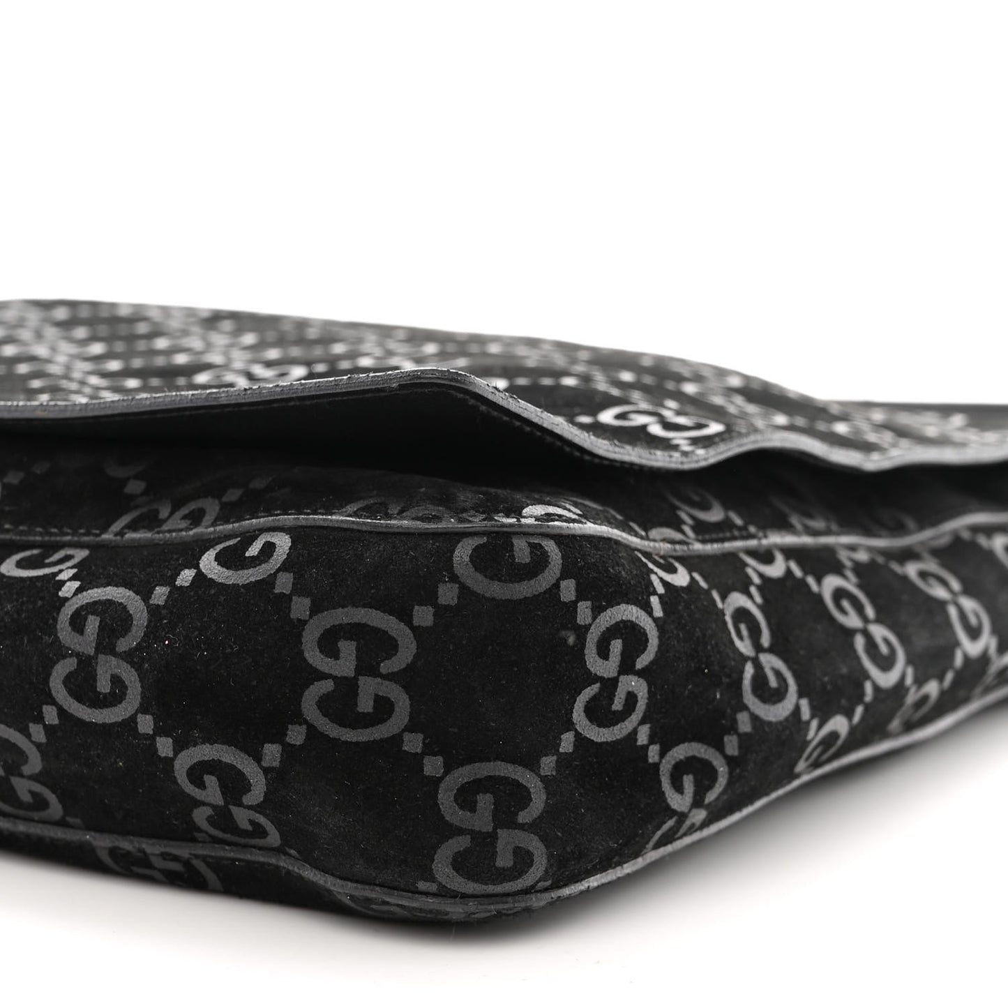 Suede Guccissima Hobo Black