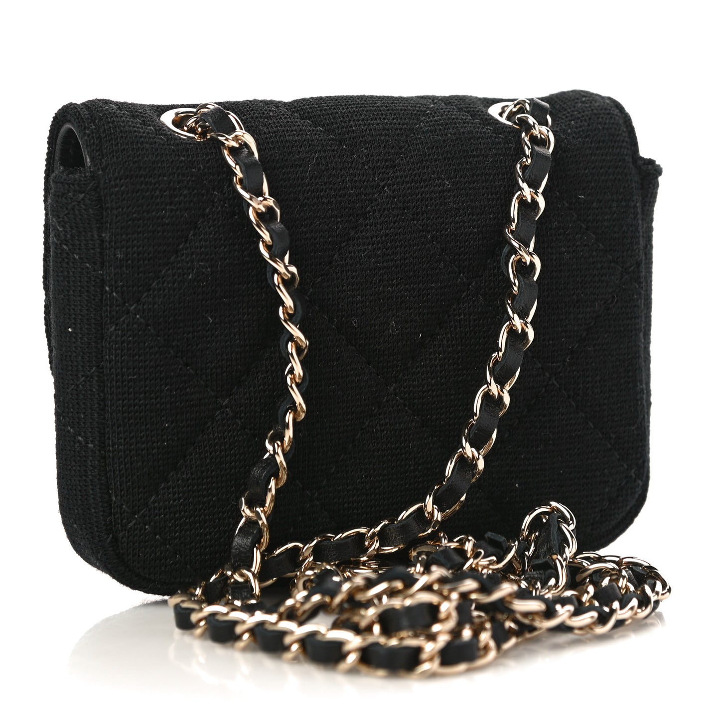 Jersey Quilted Belt Bag Black