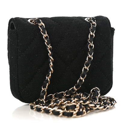 Chanel Jersey Quilted Belt Bag Black 3 of 11