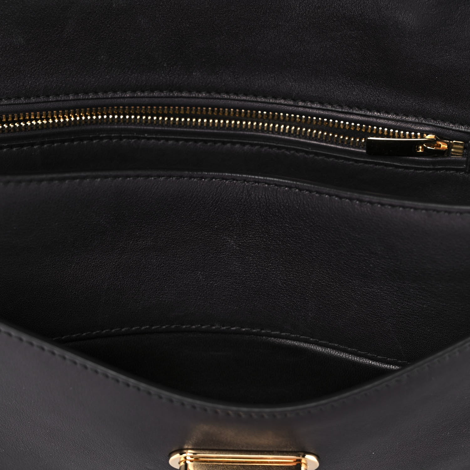 Salvatore Ferragamo Calfskin Sofia Shoulder Bag Black 7 of 11
