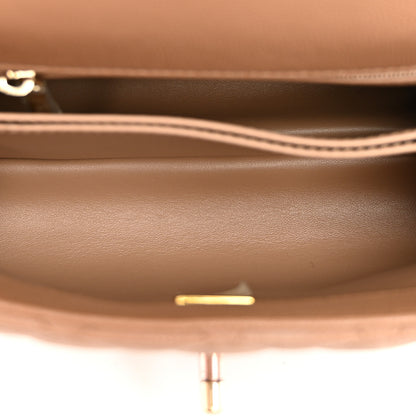 Chanel Caviar Quilted Mini Coco Handle Flap Beige 5 of 11