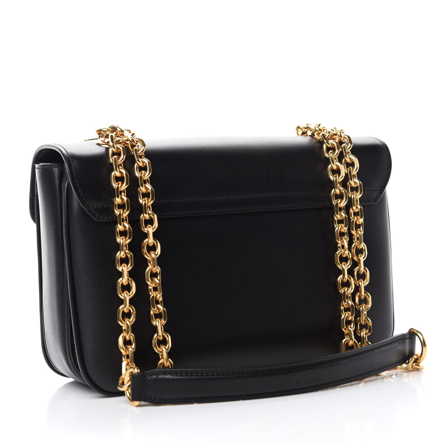 Celine Shiny Calfskin Medium C Bag Black 3 of 11