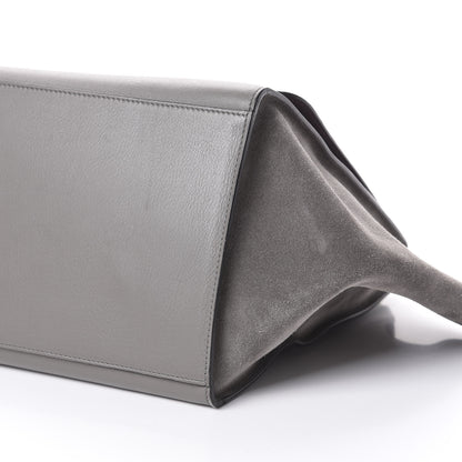 Celine Crocodile Embossed Nubuck Large Trapeze Grey 9 of 9