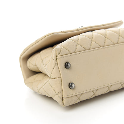 Chanel Caviar Quilted Mini Coco Handle Flap Beige 6 of 11