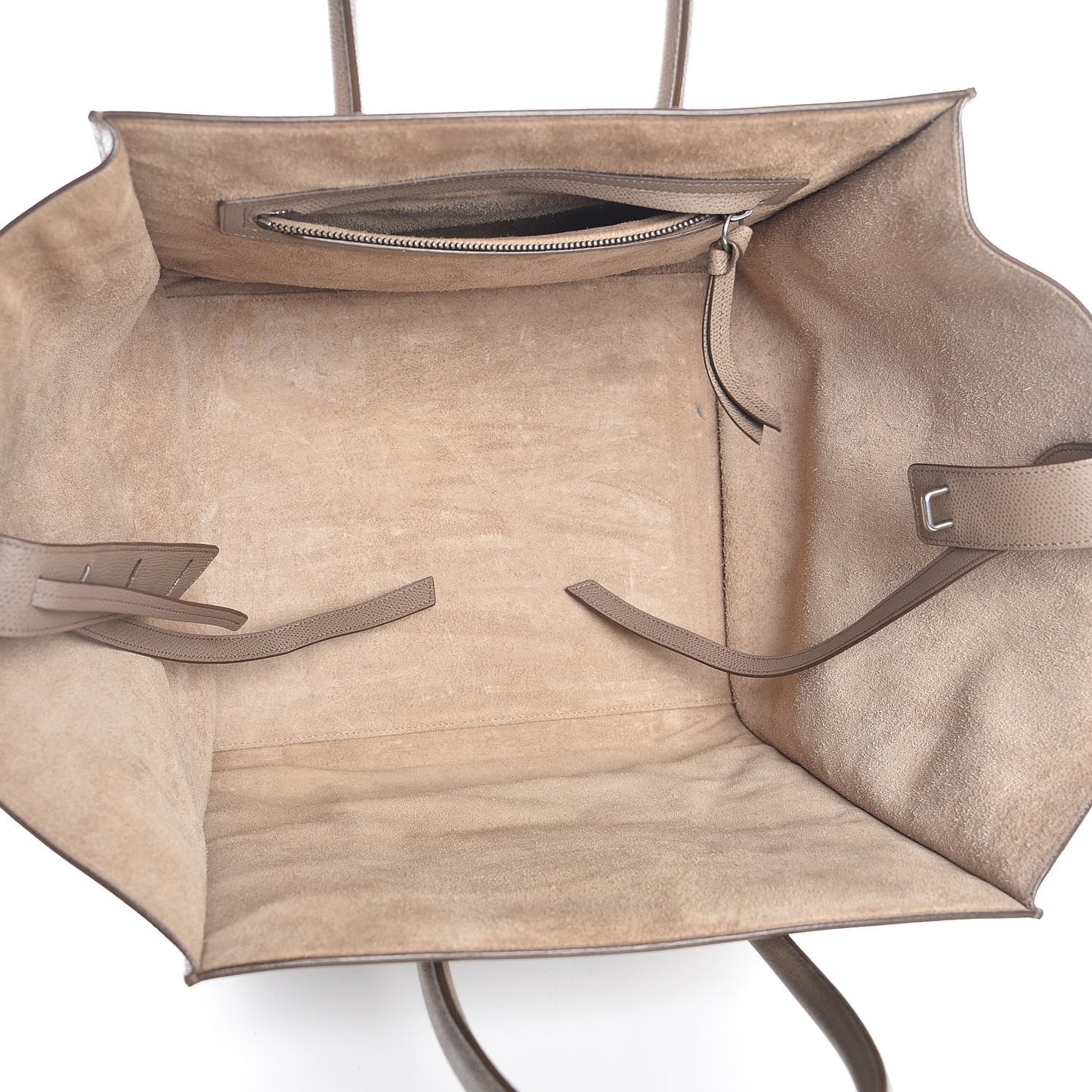 Grained Calfskin Medium Phantom Luggage Taupe