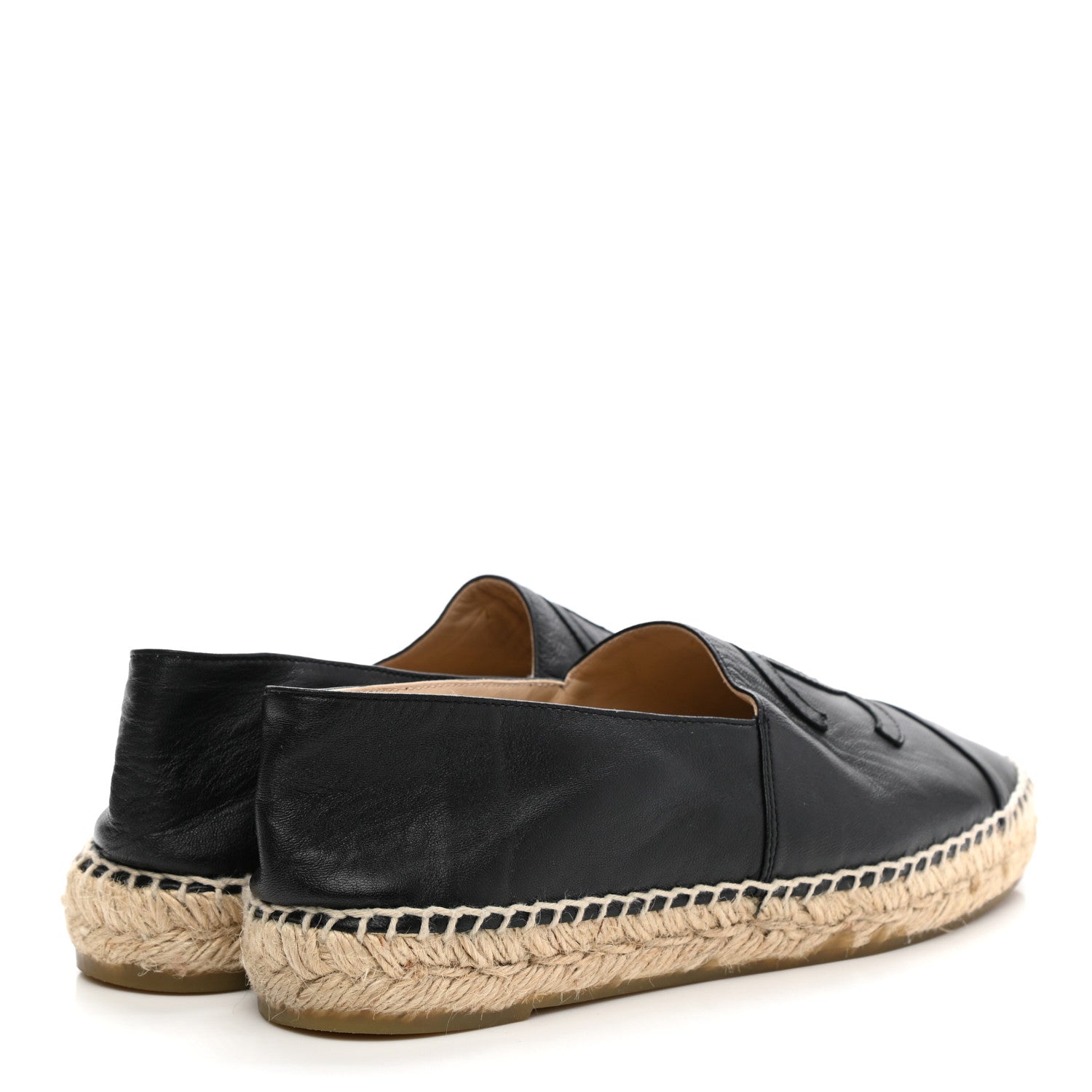 Chanel Lambskin CC Espadrilles 38 Black 4 of 12