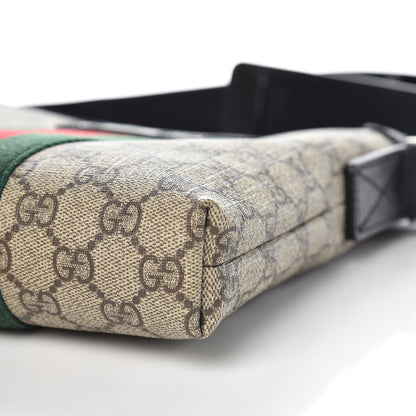 Gucci GG Supreme Monogram Web Messenger Bag Black 8 of 10