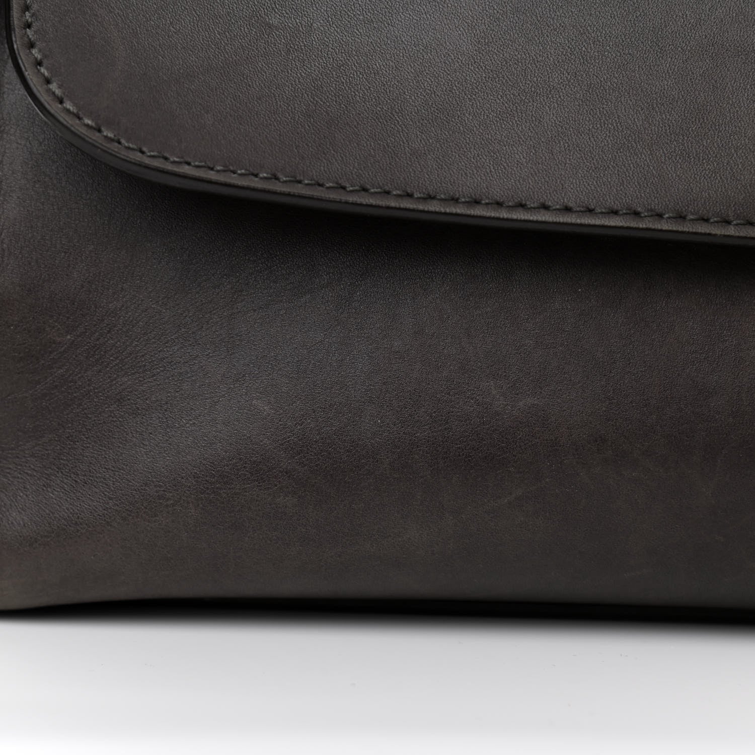 Celine Smooth Calfskin Suede Medium Trapeze Grey 15 of 16