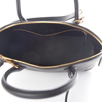 Balenciaga Signature Grained Calfskin Logo M Ville Top Handle Bag Black 5 of 8