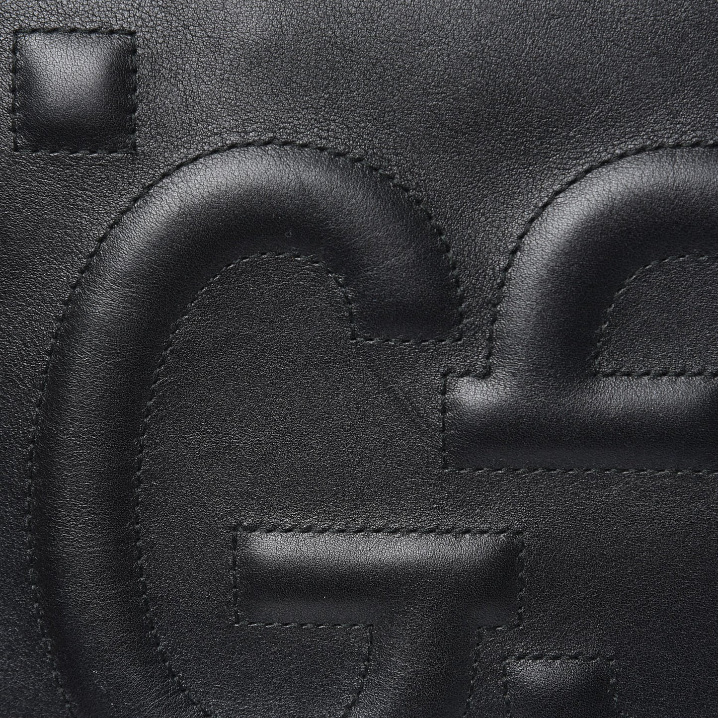 Apollo Calfskin GG Dadini Embroidered Chain Shoulder Tote Black