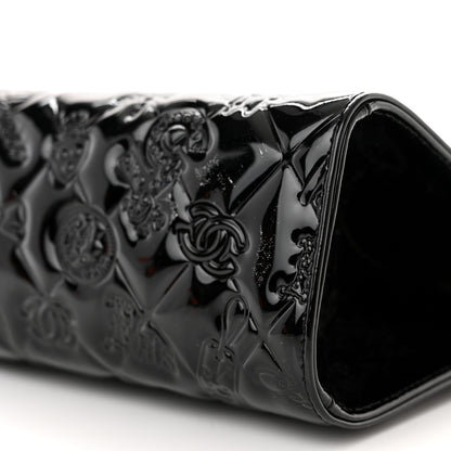Chanel Patent Calfskin Lucky Symbols Pochette Black 10 of 15
