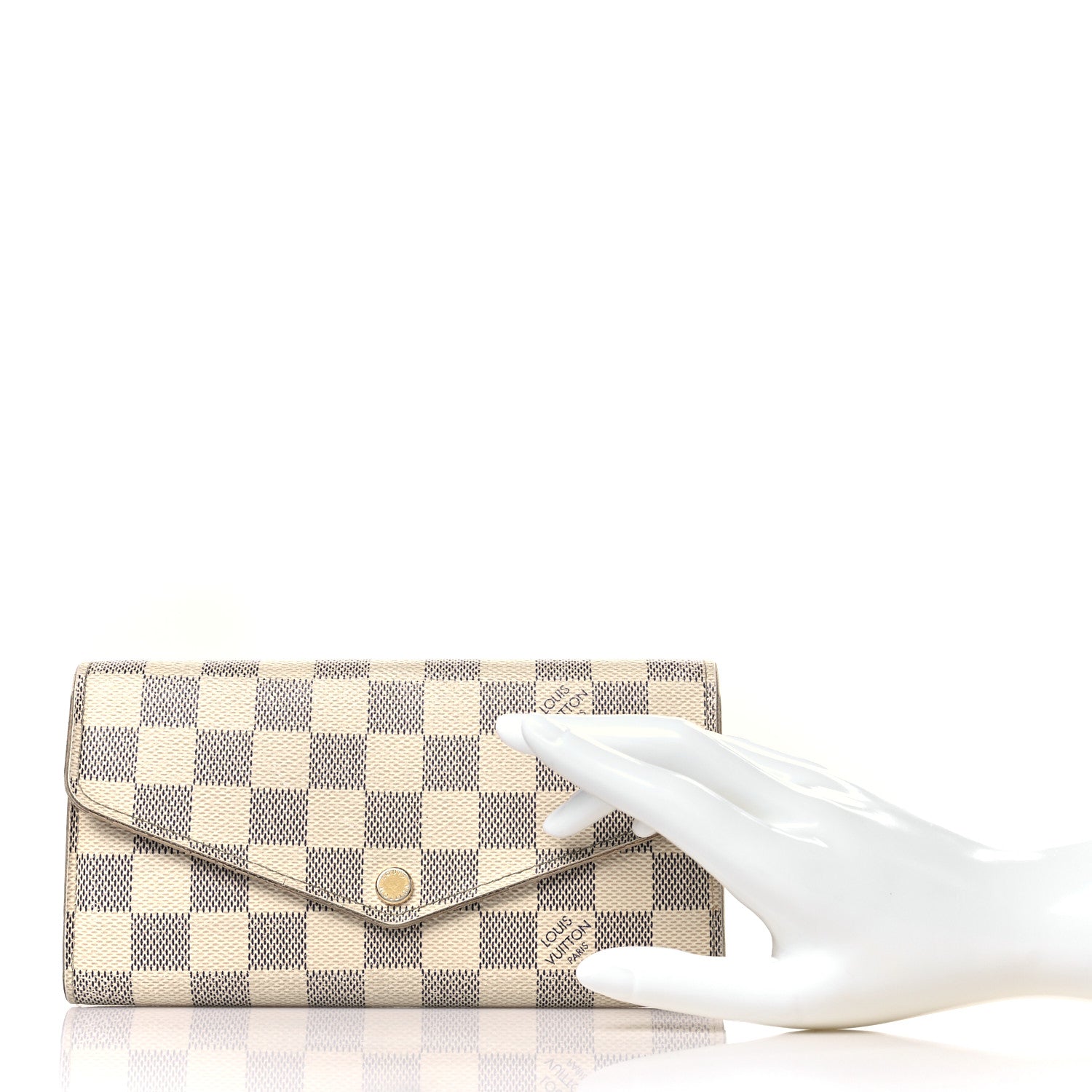 Louis Vuitton Damier Azur Sarah Wallet NM 2 of 12