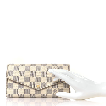 Louis Vuitton Damier Azur Sarah Wallet NM 2 of 12