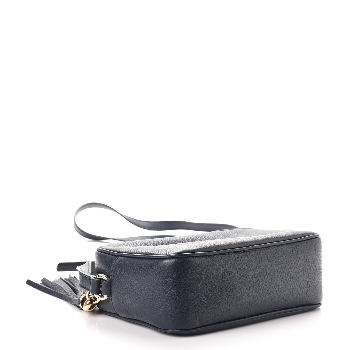 Pebbled Calfskin Small Soho Disco Bag Blue