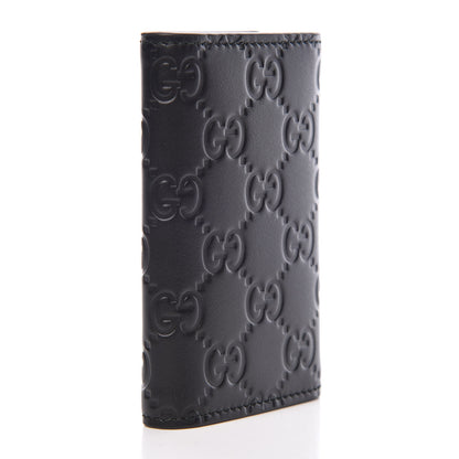 Gucci Guccissima Signature Dorian 6 Key Holder Case Black 3 of 8