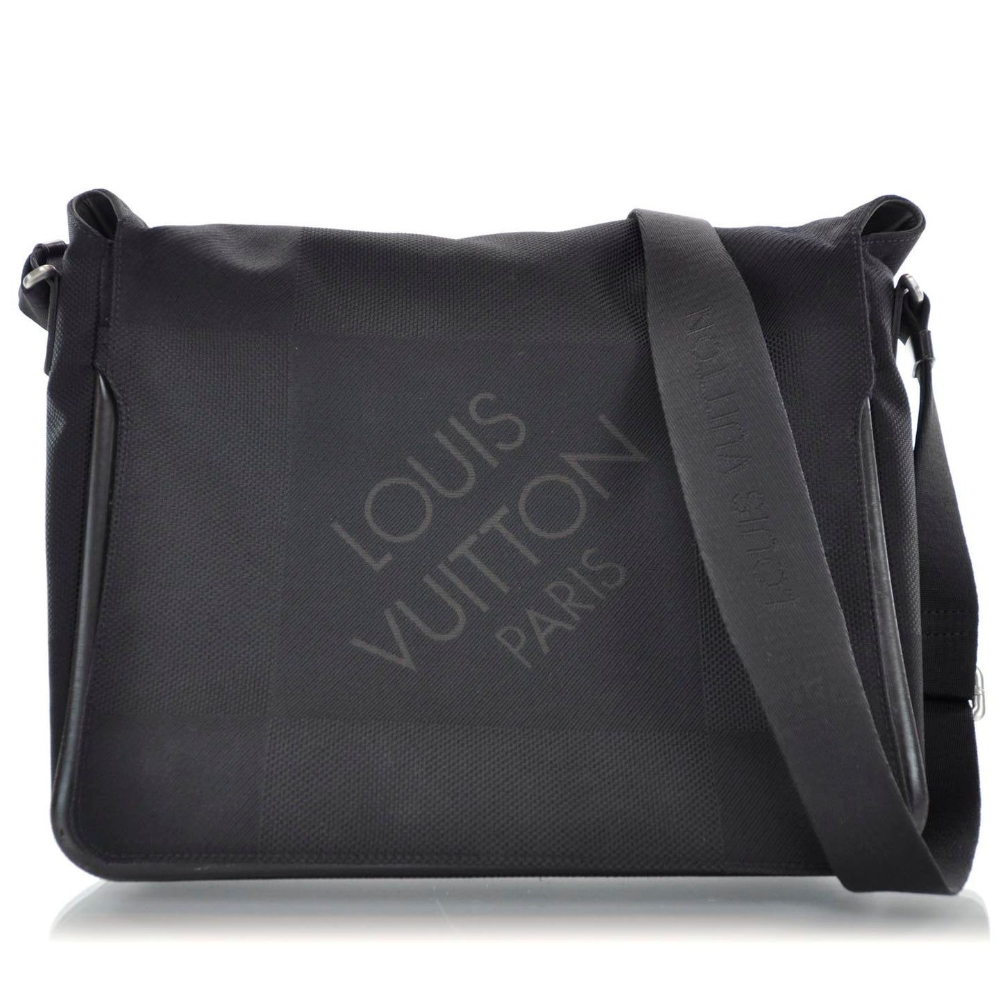 Damier Geant Messenger Bag Black