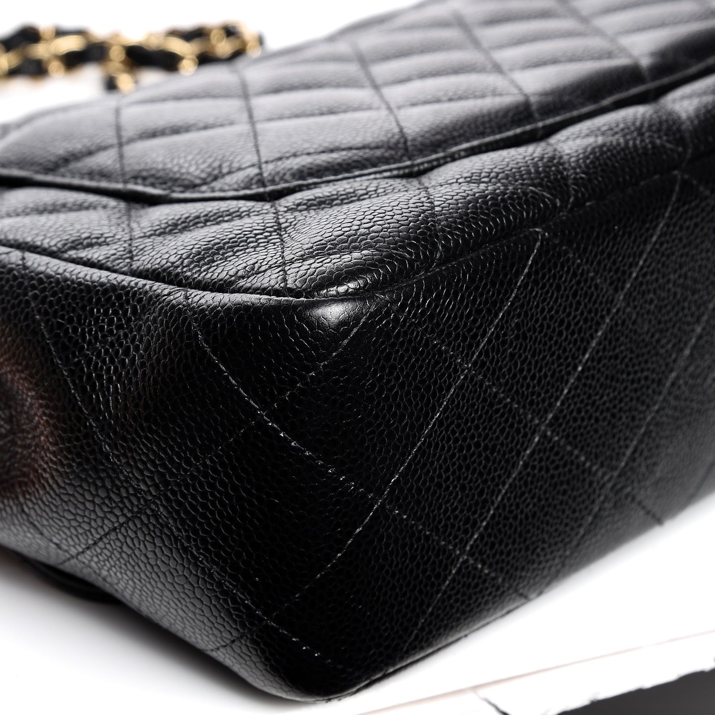 Caviar Quilted Jumbo Single Flap Black