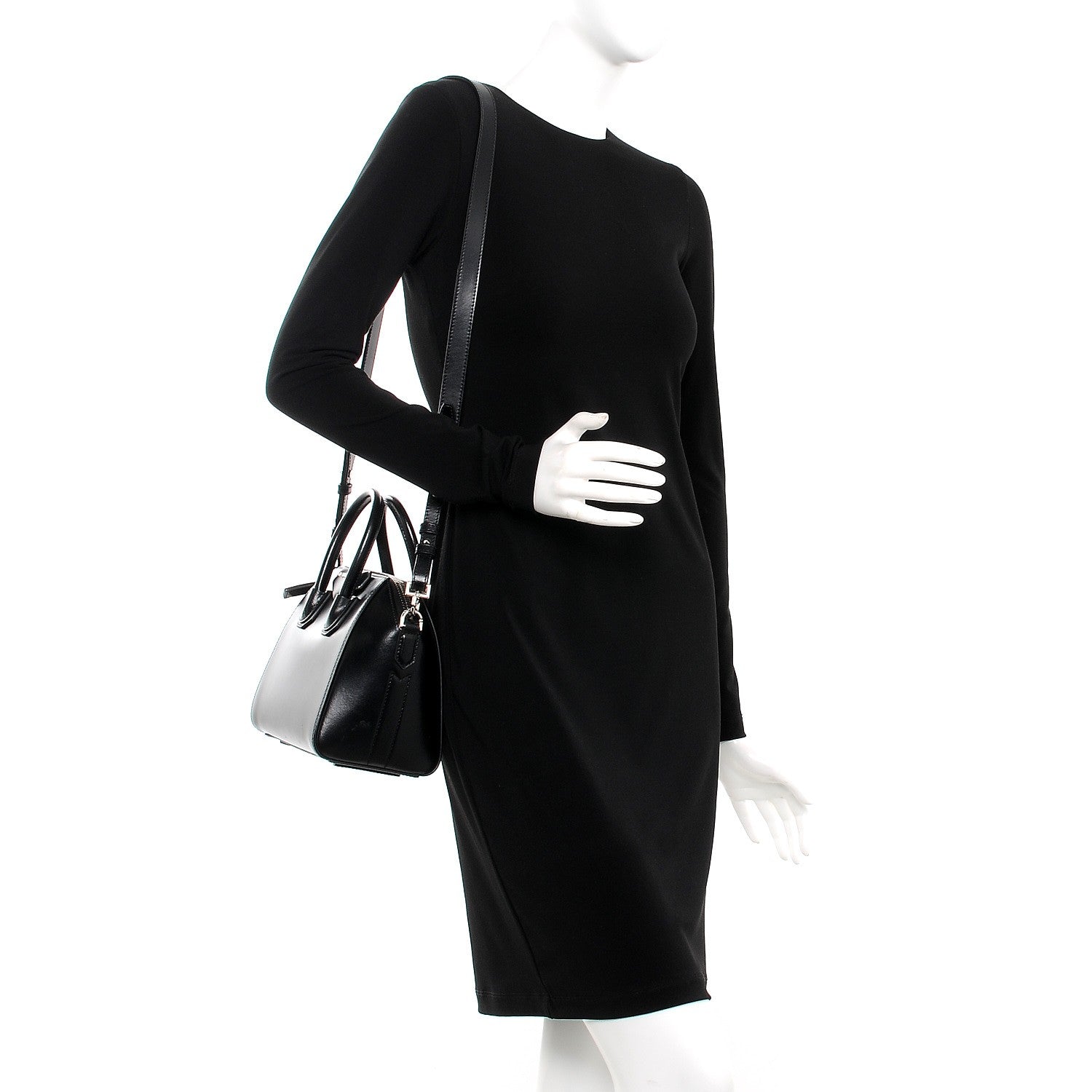Givenchy Shiny Lord Calfskin Mini Antigona Black 2 of 11