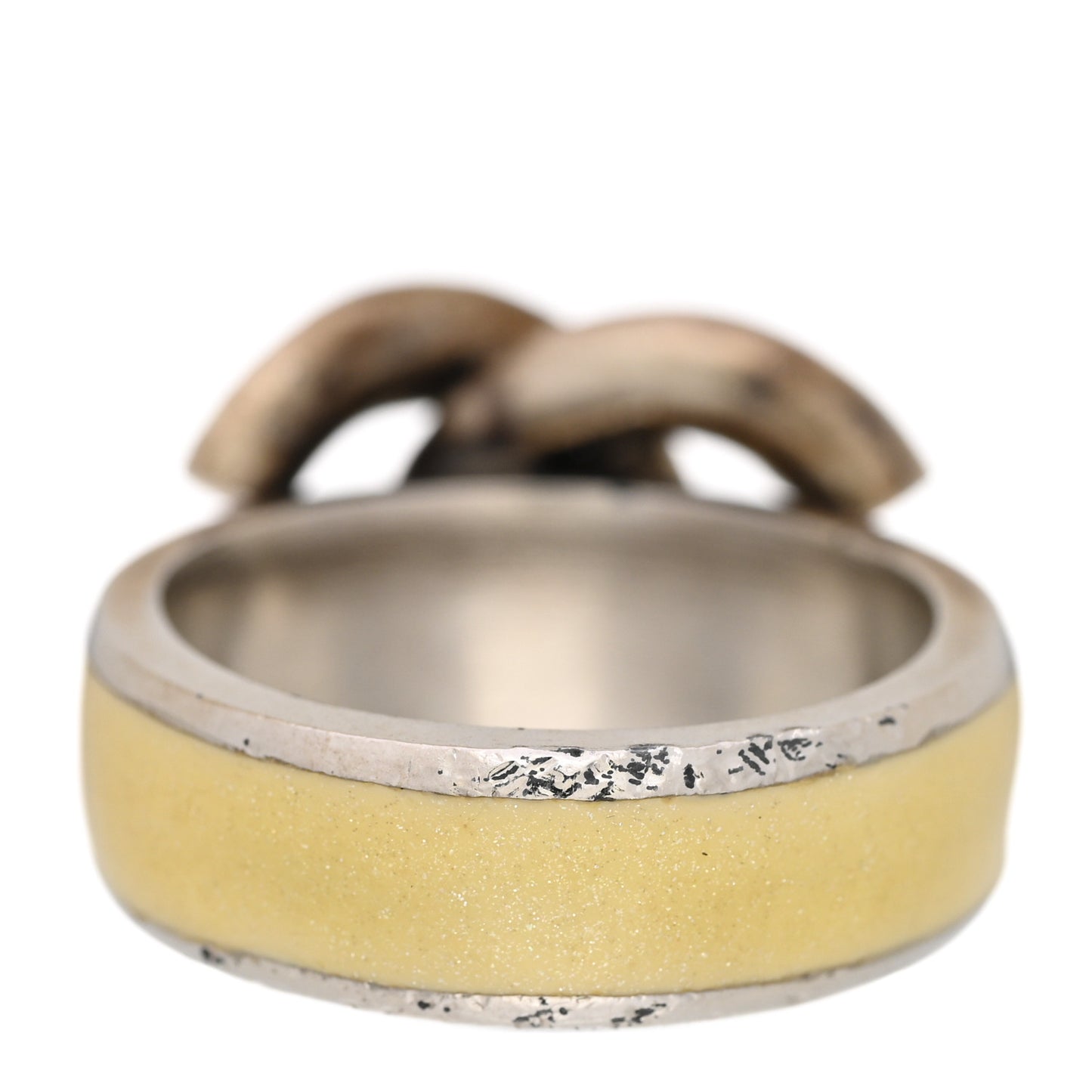 Enamel Crystal CC Ring 52/6 Silver
