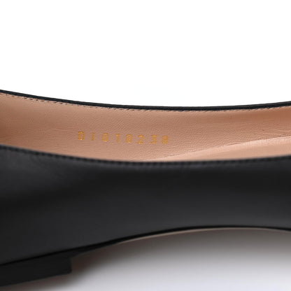 Valentino Garavani Nappa Rockstud Pointy Toe Ballerina Flats 38 Black 8 of 9