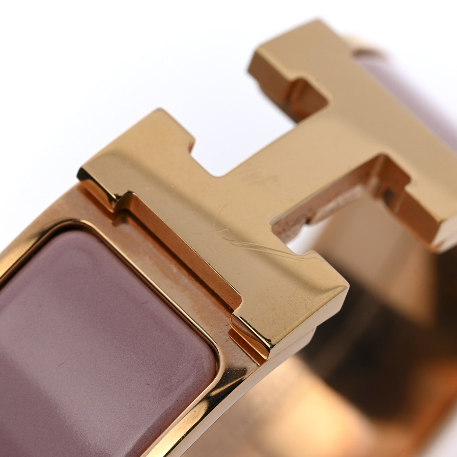 Hermes Enamel Wide Clic Clac H Bracelet PM Rose Nacarat 7 of 8