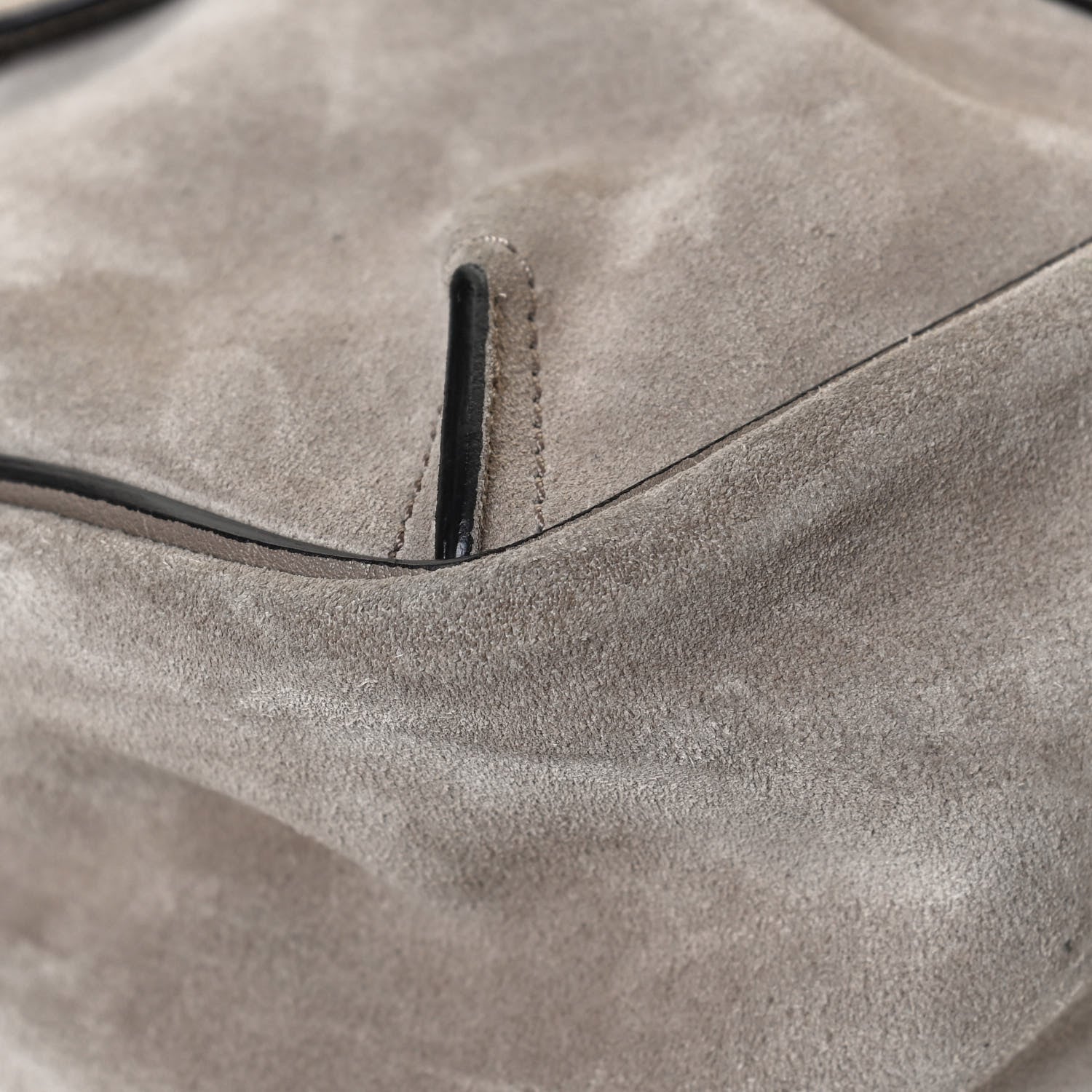 Chloe Suede Calfskin Small Lexa Shoulder Bag Motty Grey 12 of 12