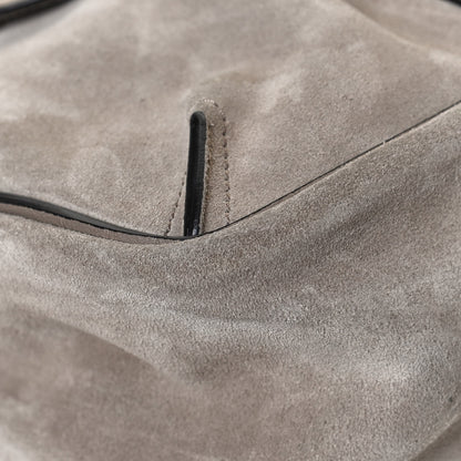 Chloe Suede Calfskin Small Lexa Shoulder Bag Motty Grey 12 of 12