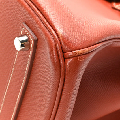 Hermes Epsom Candy Birkin 35 Brique Orange 9 of 12
