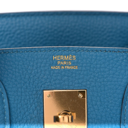 Hermes Togo Birkin 30 Bleu De Galice 34 of 43