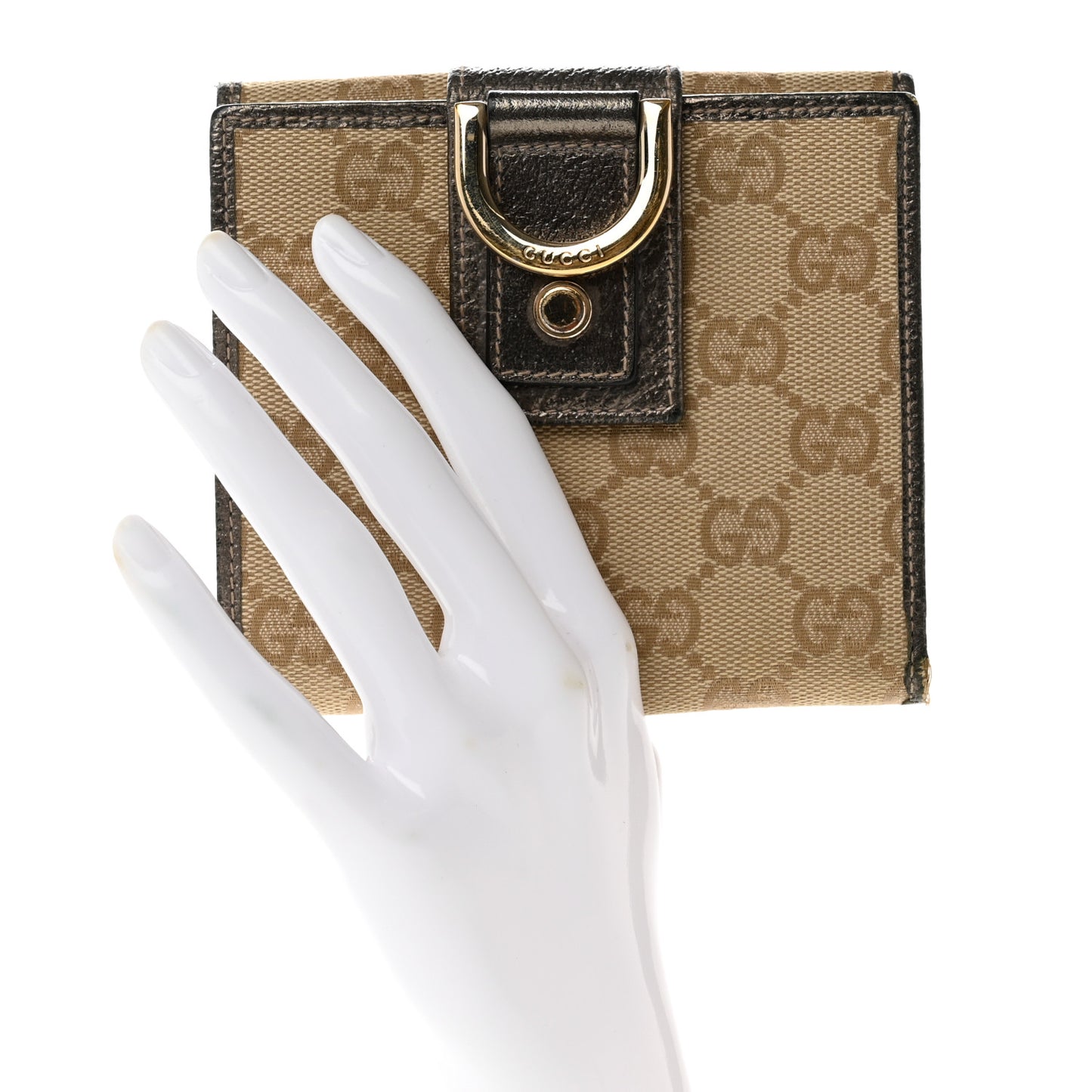 Monogram Abbey Compact Wallet Pewter
