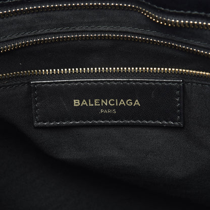 Balenciaga Calfskin Crocodile Embossed Giant 12 Gold Hardware City Black 9 of 10