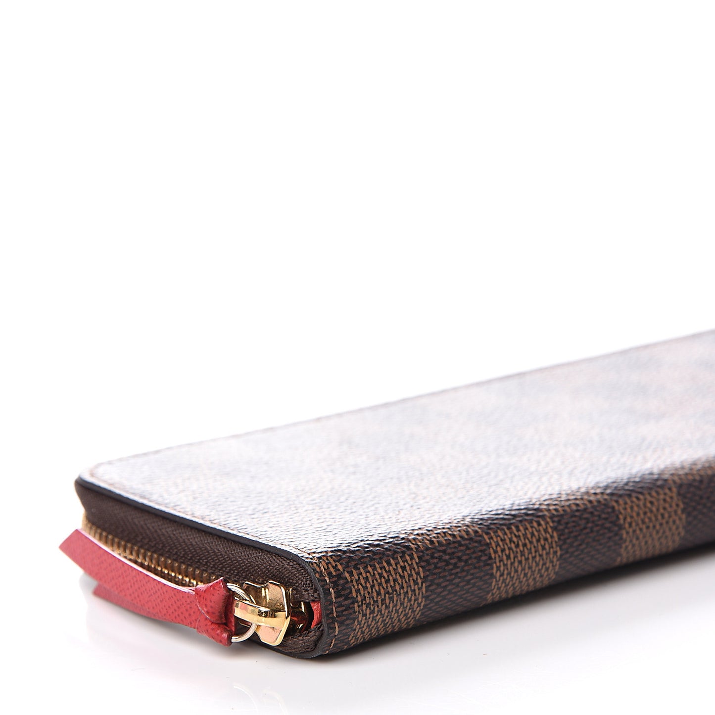 Damier Ebene Clemence Wallet Cherry