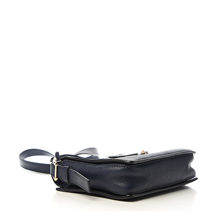 Valentino Garavani Pebbled Calfskin Rockstud Satchel Navy 3 of 8
