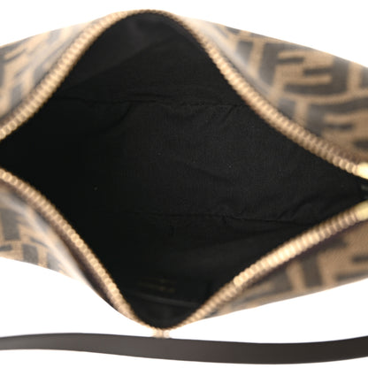Fendi Fabric Jacquard Vitello Grace FF 1974 Mini Fendigraphy Hobo Bag Tobacco Moro Ebano 5 of 11