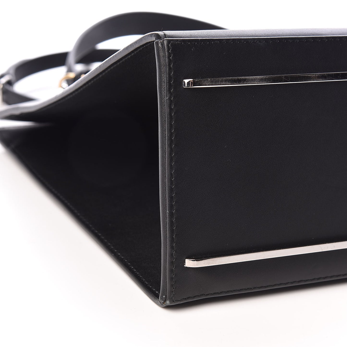 Calfskin Le Dix Soft Cabas M Shoulder Bag Black