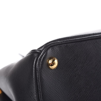 Prada Saffiano Medium Galleria Double Zip Tote Black 12 of 15