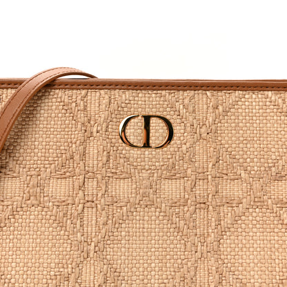 Christian Dior Raffia Cannage 30 Montaigne Dea Pouch Natural 6 of 8